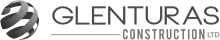Glenturas Construction Logo in grey